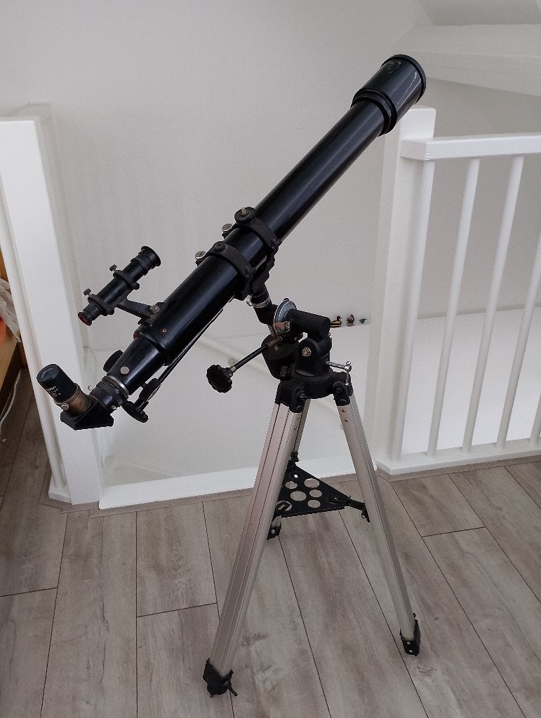 telescoop, Ophalen, Gebruikt, 80 tot 200 mm, Met statief