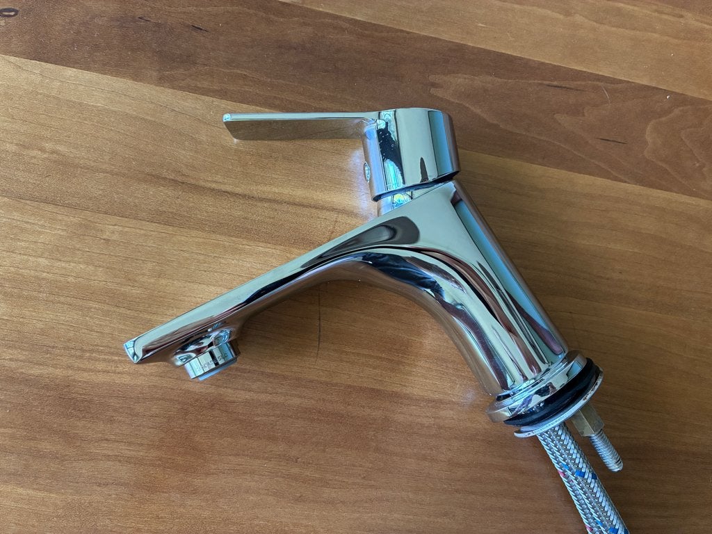 Blaufoss mengkraan wastafel Bodan chroom, Ophalen of Verzenden, Gebruikt, Chroom, Wastafel