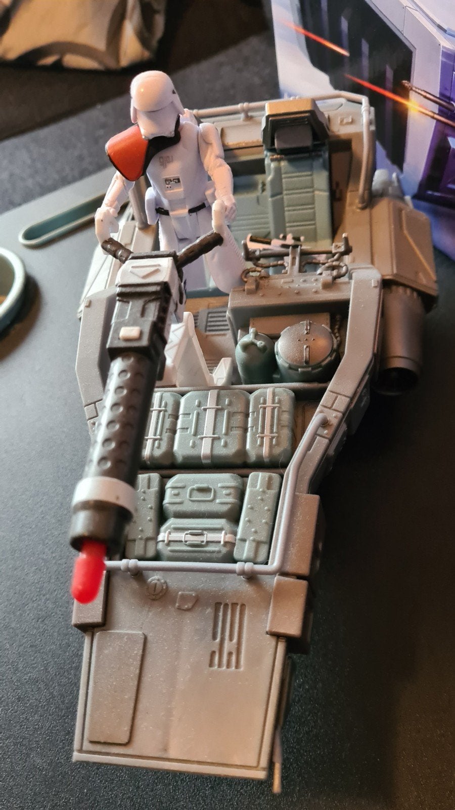 Star Wars First Order Snowspeeder met Snowtrooper, Ophalen of Verzenden, Zo goed als nieuw, Actiefiguurtje