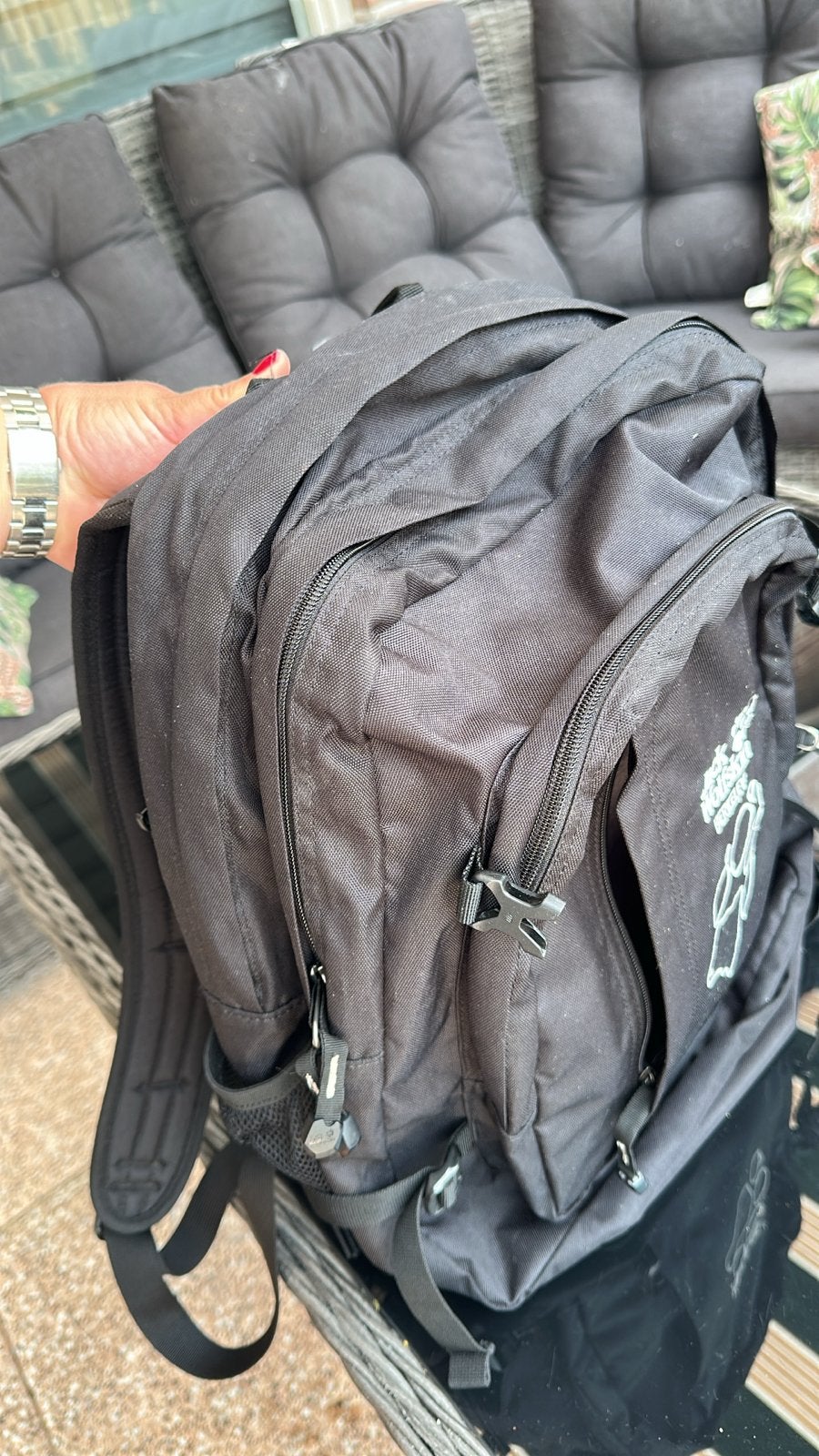 Jack Wolfskin Berkeley Rugzak Zwart, Ophalen, Zo goed als nieuw, 25 tot 40 cm, Overige merken