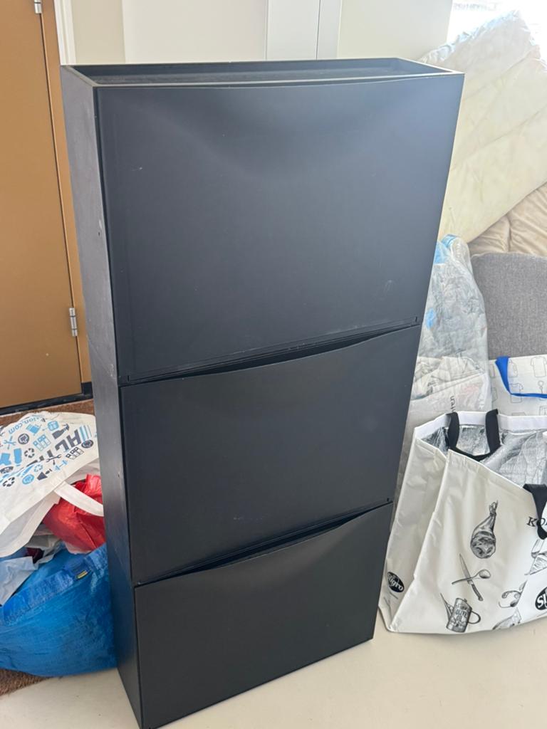 IKEA TRONES 3x zwart, Ophalen, Gebruikt