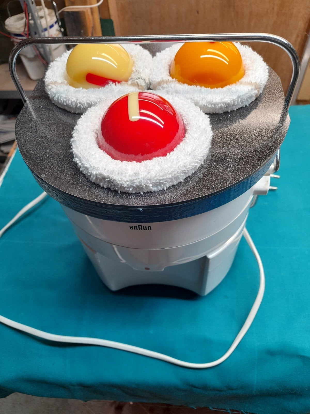 biljartballen poetsmachine, Ophalen of Verzenden, Zo goed als nieuw, Keu of Ballen