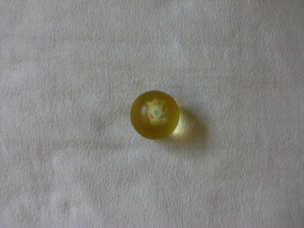 Pokémon kleine transparante rubber of plastic bal met Togepi, Ophalen of Verzenden, Gebruikt, Overige typen