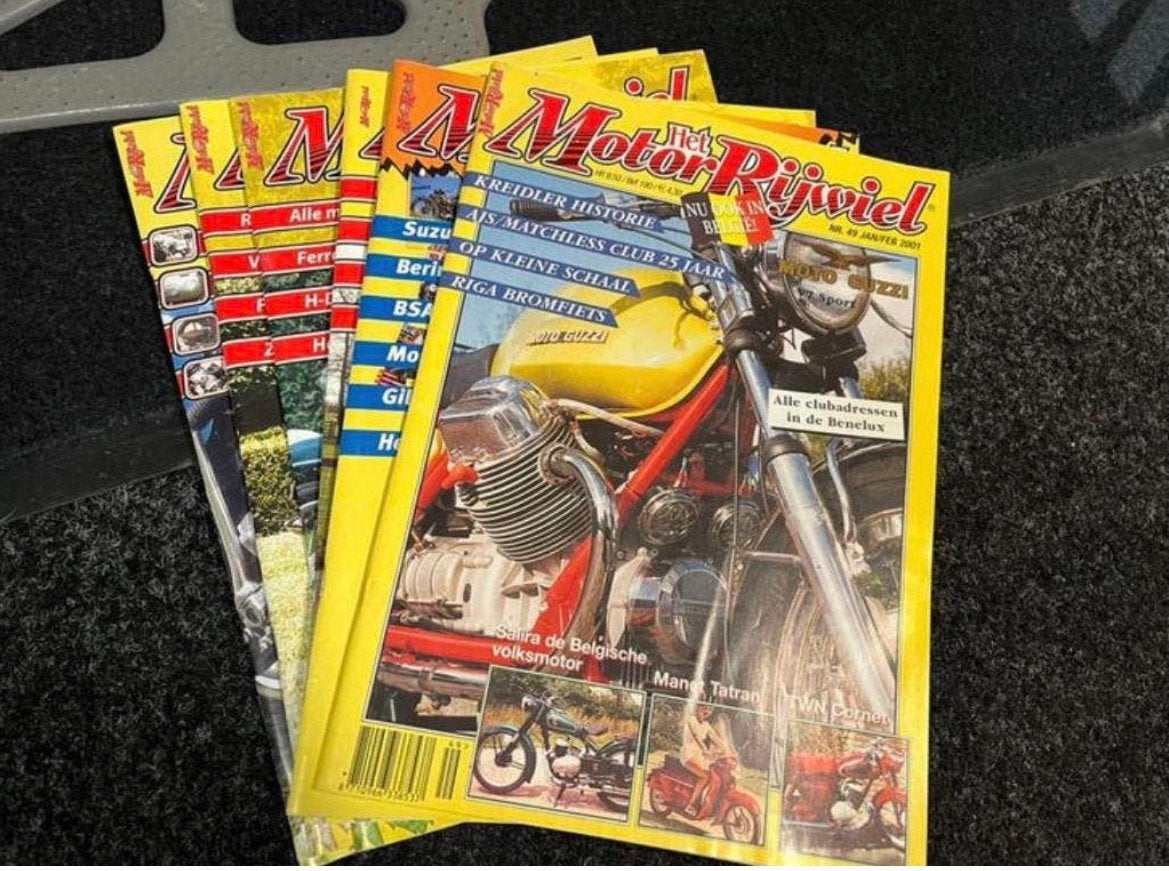 Het Motor Rijwiel vintage boekjes jaar 2001 compleet, Ophalen of Verzenden, Zo goed als nieuw, Motoren
