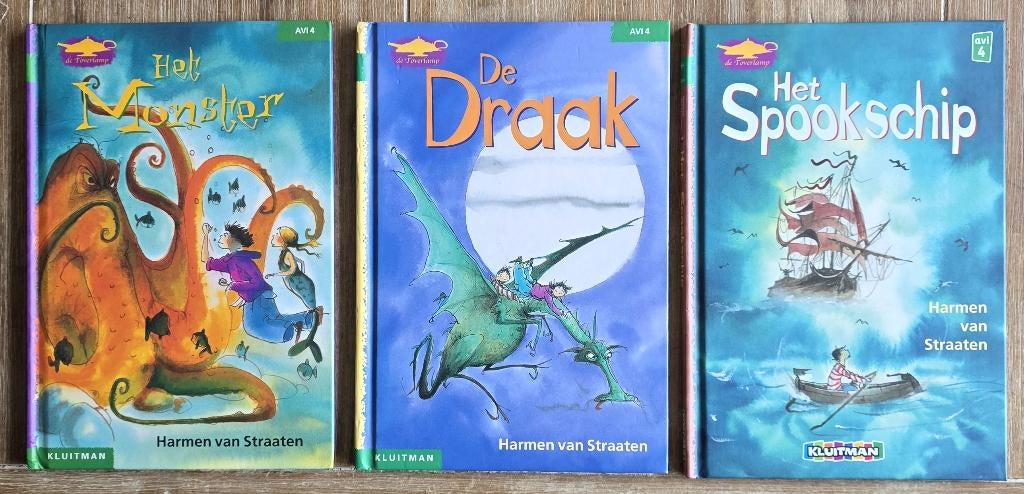 3 x De Toverlamp - AVI 4 / AVI M4 - Groep 4, Ophalen of Verzenden, Zo goed als nieuw, Harmen van Straaten, Fictie algemeen
