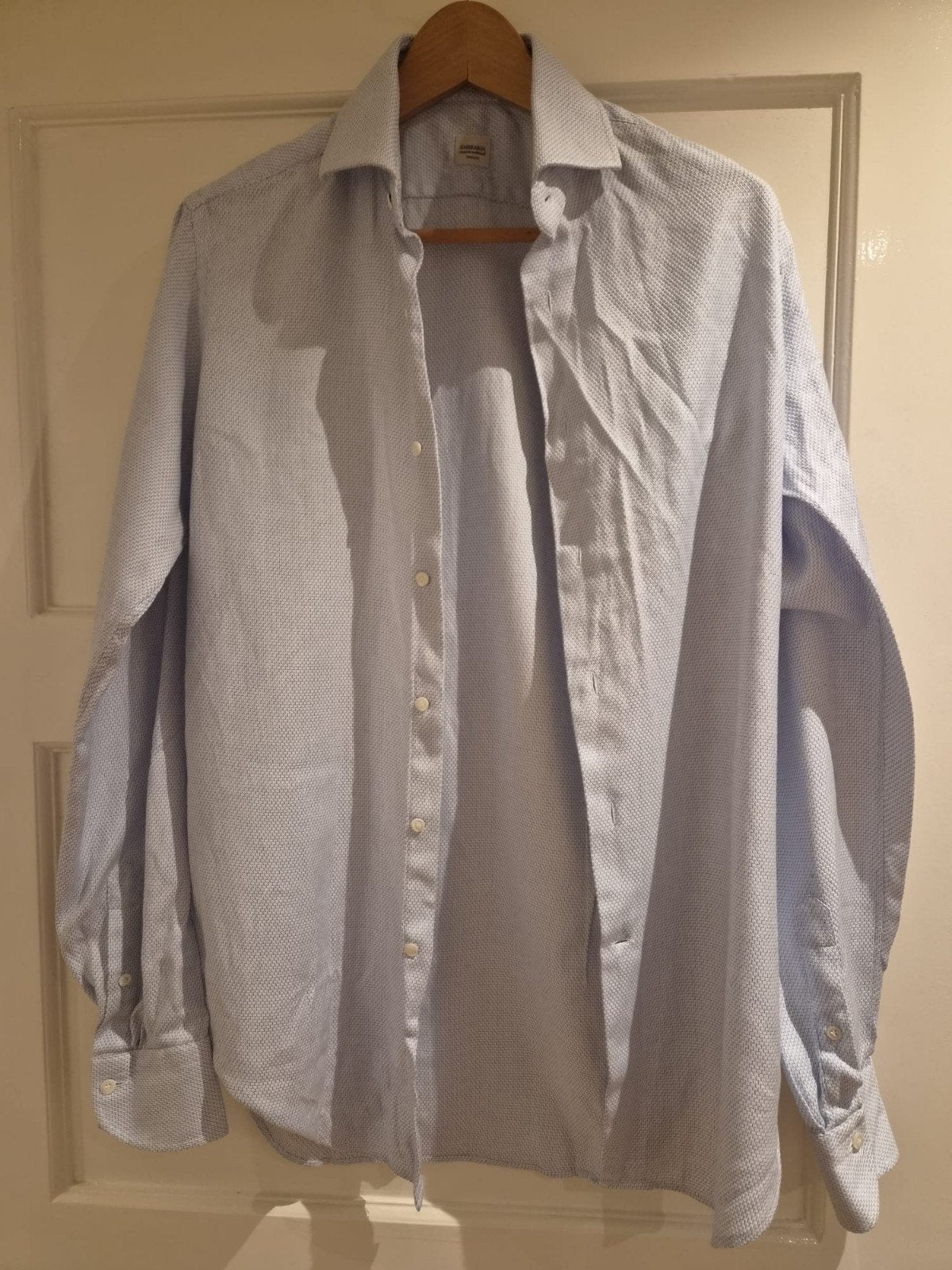 Alessandro Gherardi Luxe Sartoriale Overhemd - Maat 38, Ophalen of Verzenden, Zo goed als nieuw, Wit, Alessandro Gherardi