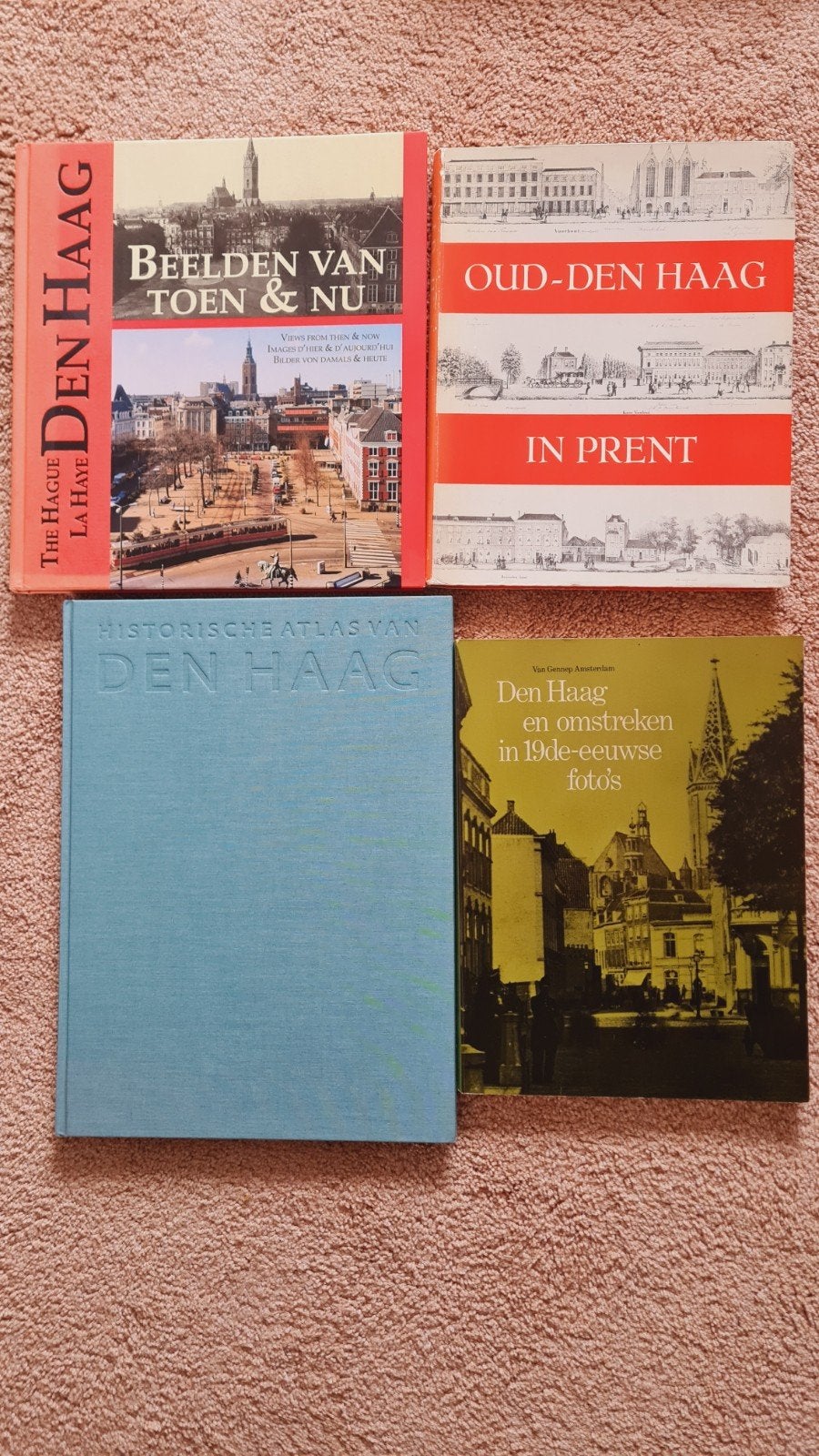 Boeken over de geschiedenis van Den Haag (4 stuks), Ophalen of Verzenden, 20e eeuw of later, Zo goed als nieuw, Diverse auteurs