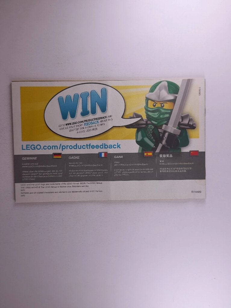 LEGO The LEGO Movie 70818 (Instructions) for Set 70818, Overige thema's, Lego, Overige typen, Nieuw