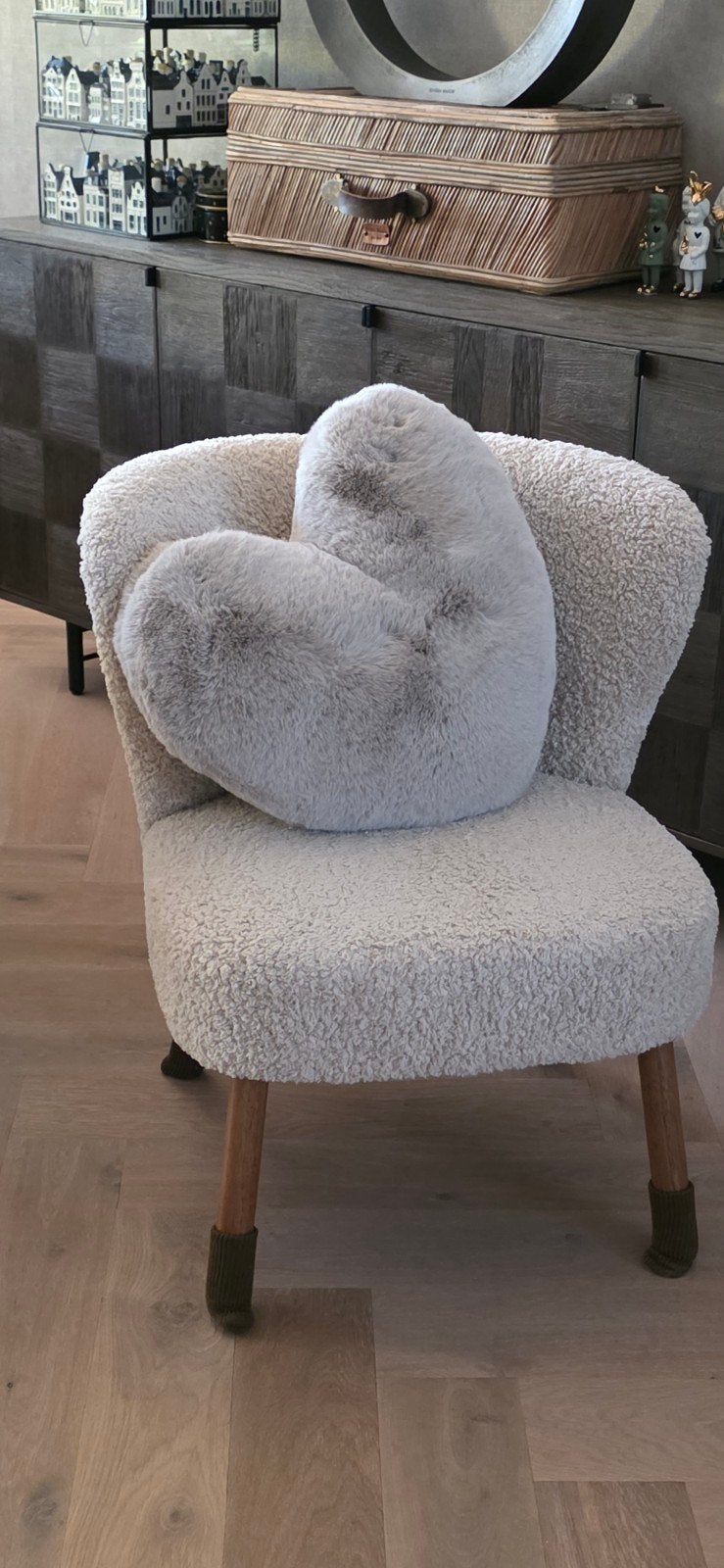 ZARA HOME , nieuwe boucle fauteuil, Ophalen, Nieuw, 75 tot 100 cm, 50 tot 75 cm
