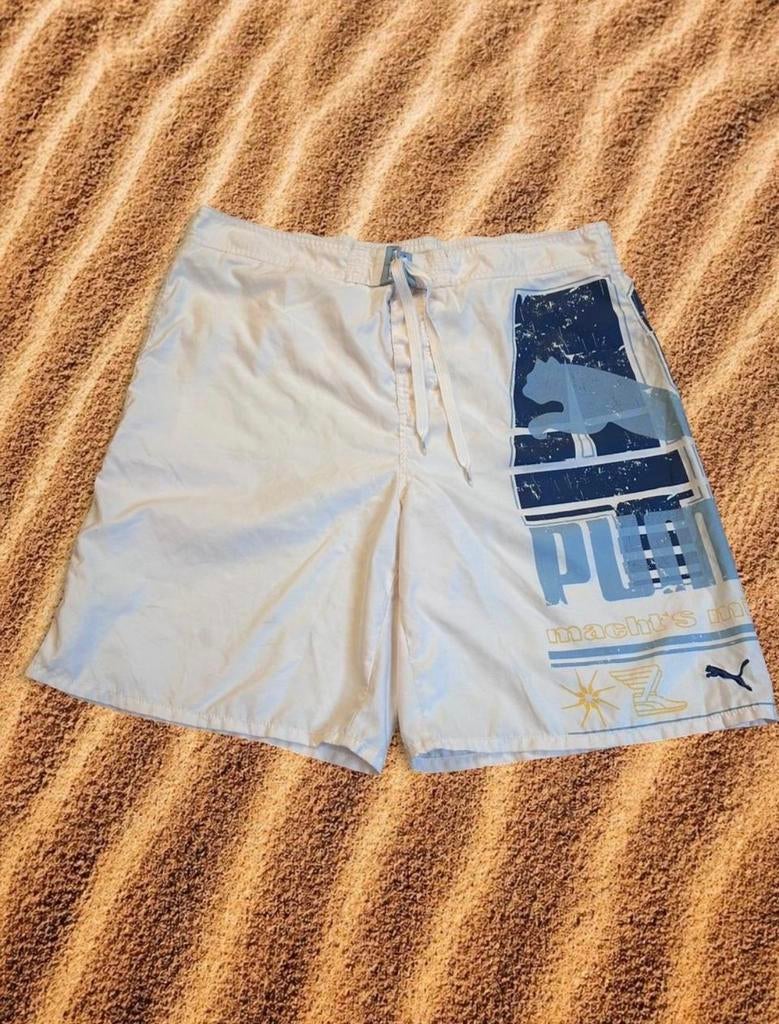 Puma Y2K Zwemshort Wit Maat L, Kleding | Heren, Badmode en Zwemkleding, Ophalen of Verzenden, Maat 52/54 (L), Wit, Zwemshort