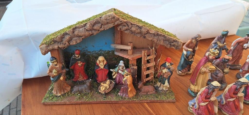 Nieuwe kerststal met extra beelden, Diversen, Kerst, Ophalen of Verzenden