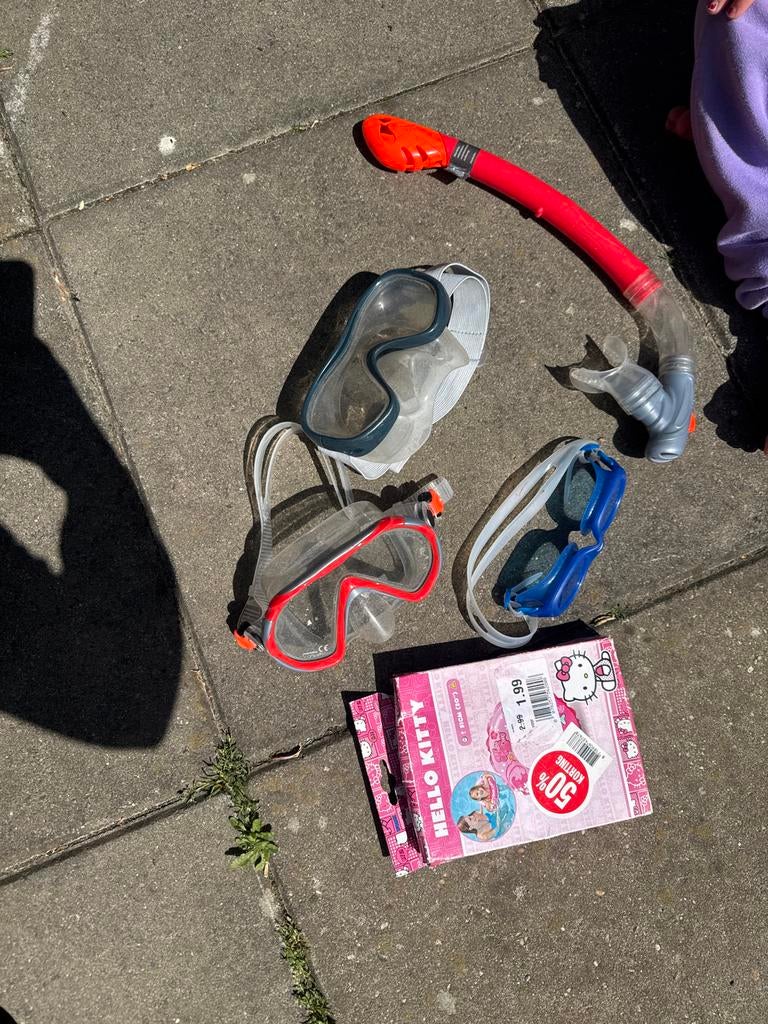 Zwembril en snorkelset voor kinderen, Ophalen of Verzenden, Gebruikt, Snorkelset