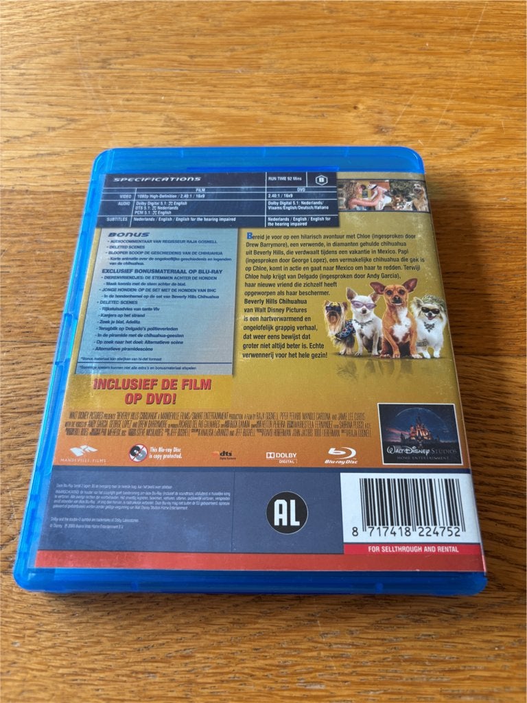 Blu-ray's + Dvd Beverly Hills Chihuahua 1 en 2, Gebruikt, Verzenden, Alle leeftijden, Film