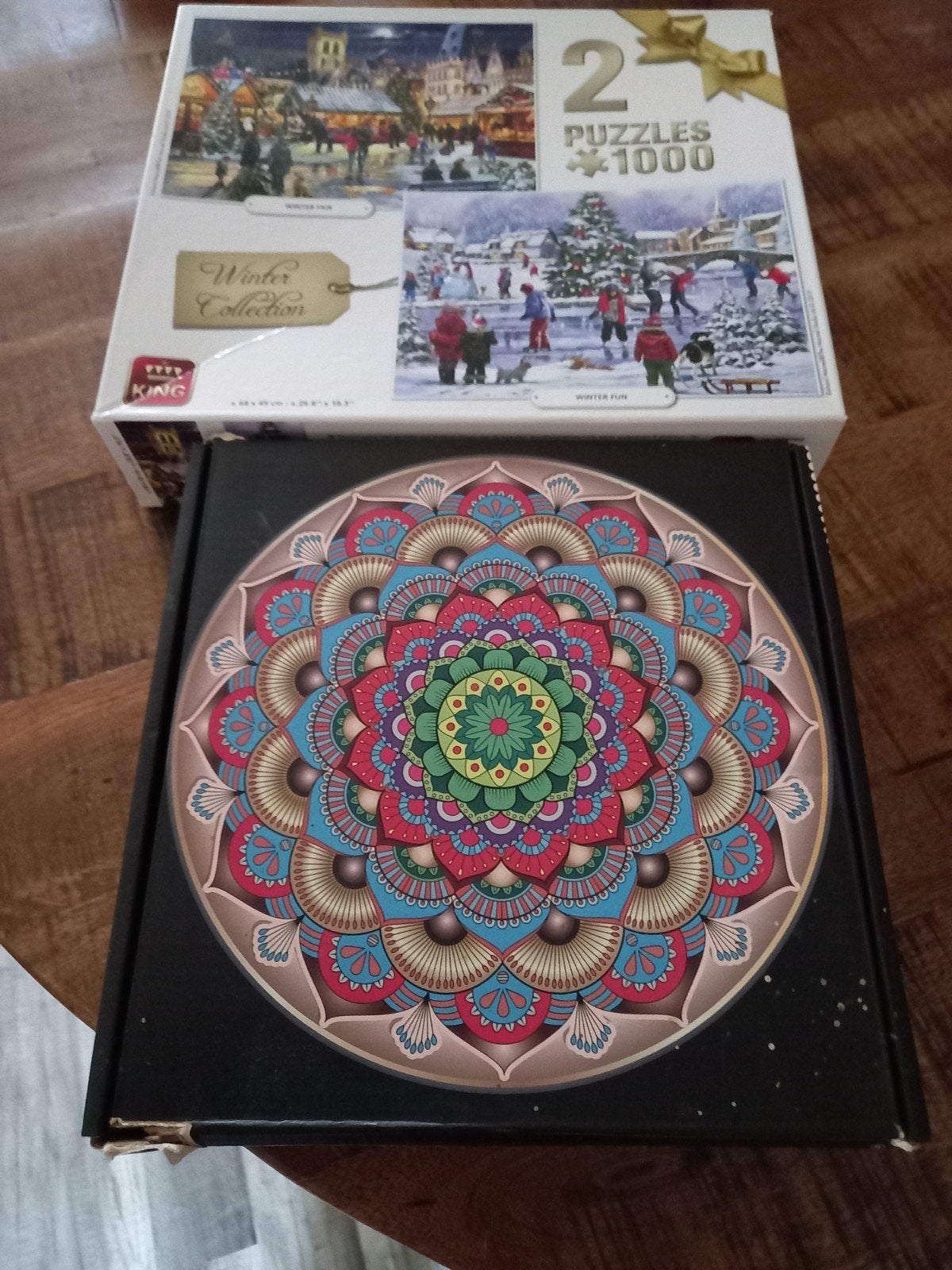 King Winter Collection Puzzels (2x1000 stukjes), Een of twee spelers, Ophalen, Zo goed als nieuw, King