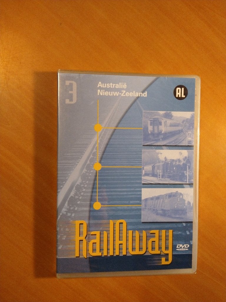 DVD Rail Away. Australie, Nieuw-Zeeland, Alle leeftijden, Nieuw in verpakking, Reizen, Ophalen of Verzenden
