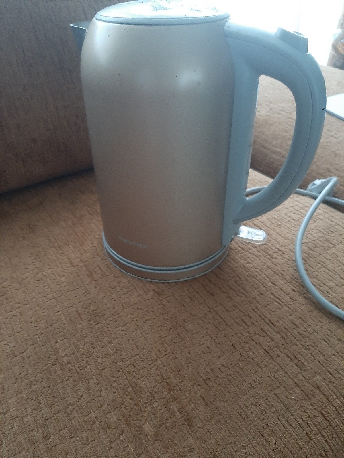 SilverCrest Waterkoker - Goudkleurig, 1 tot 2 liter, Ophalen of Verzenden, Gebruikt, Draadloos