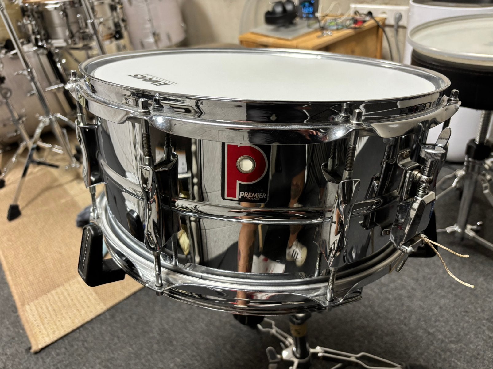 Premier snaredrum 14 x 6,5 + Paiste hihat 200, Muziek en Instrumenten, Ophalen of Verzenden, Gebruikt, Premier