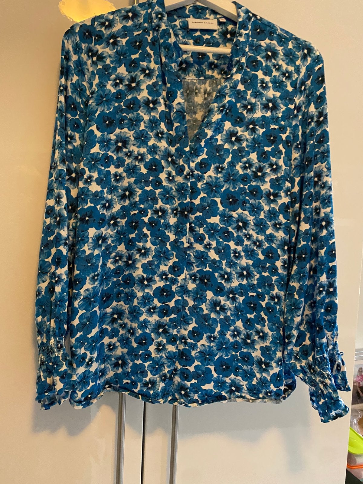 Mooie Fabienne Chapot blouse, blauw, maat 36, Ophalen of Verzenden, Zo goed als nieuw, Maat 36 (S), Blauw