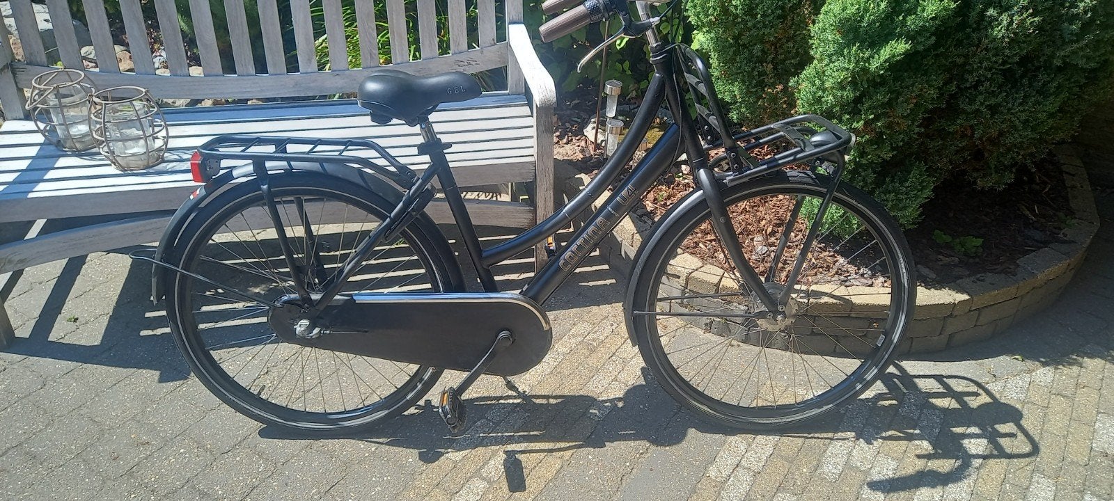 kleine 26 inch Cortina U4 matzwart., Ophalen of Verzenden, Zo goed als nieuw, 26 inch of meer, Versnellingen