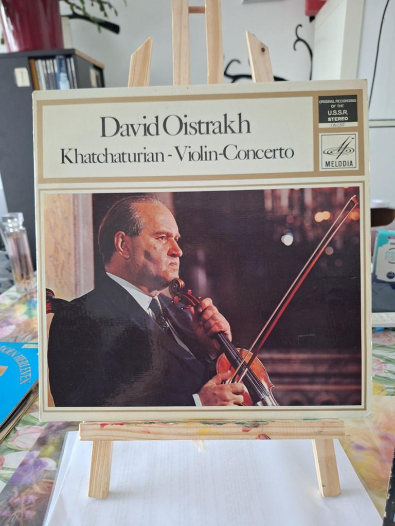 David Oistrakh - Khatchaturian Vioolconcert LP Melodia, Originele persing, Ophalen of Verzenden, Gebruikt, 12 inch