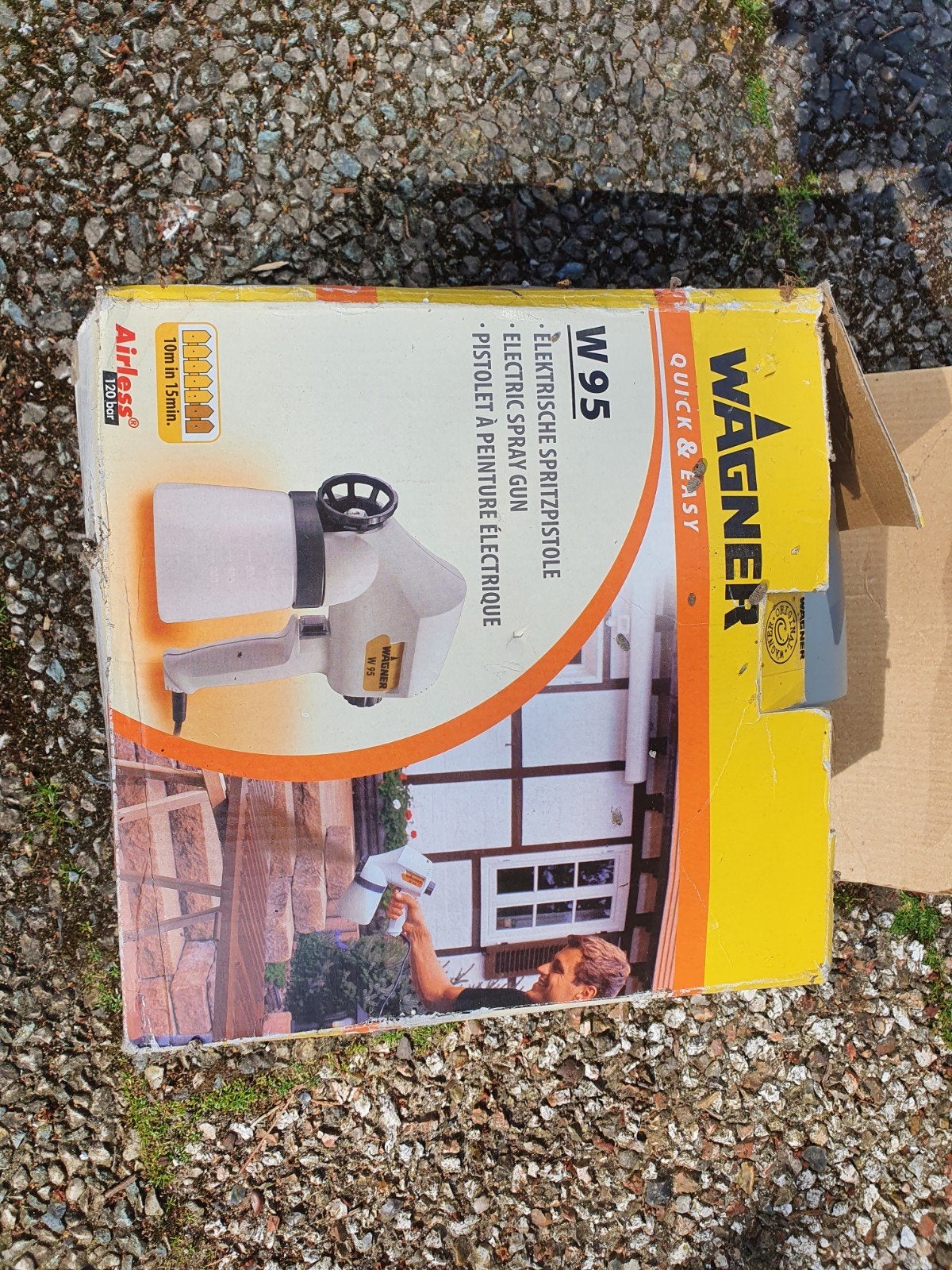 Wagner W95 Elektrische Verfspuit - Quick & Easy, Doe-het-zelf en Verbouw, Ophalen of Verzenden, Gebruikt