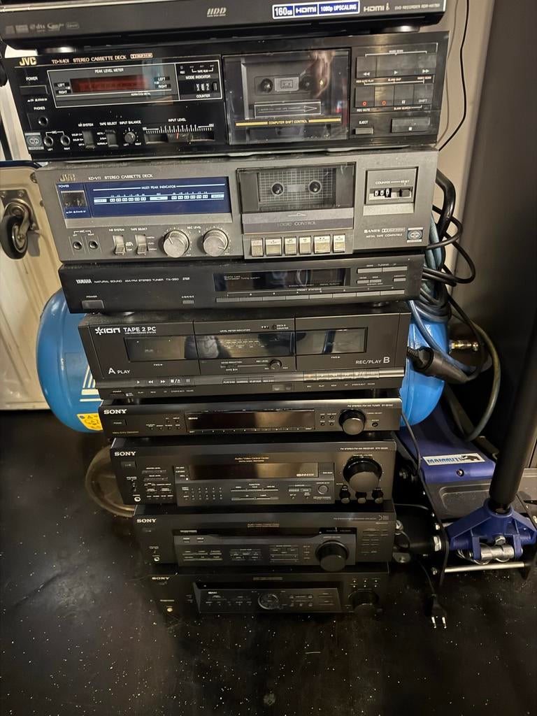 Grote partij audioapparatuur: JVC, Yamaha, Sony, Ion, Ophalen, Gebruikt