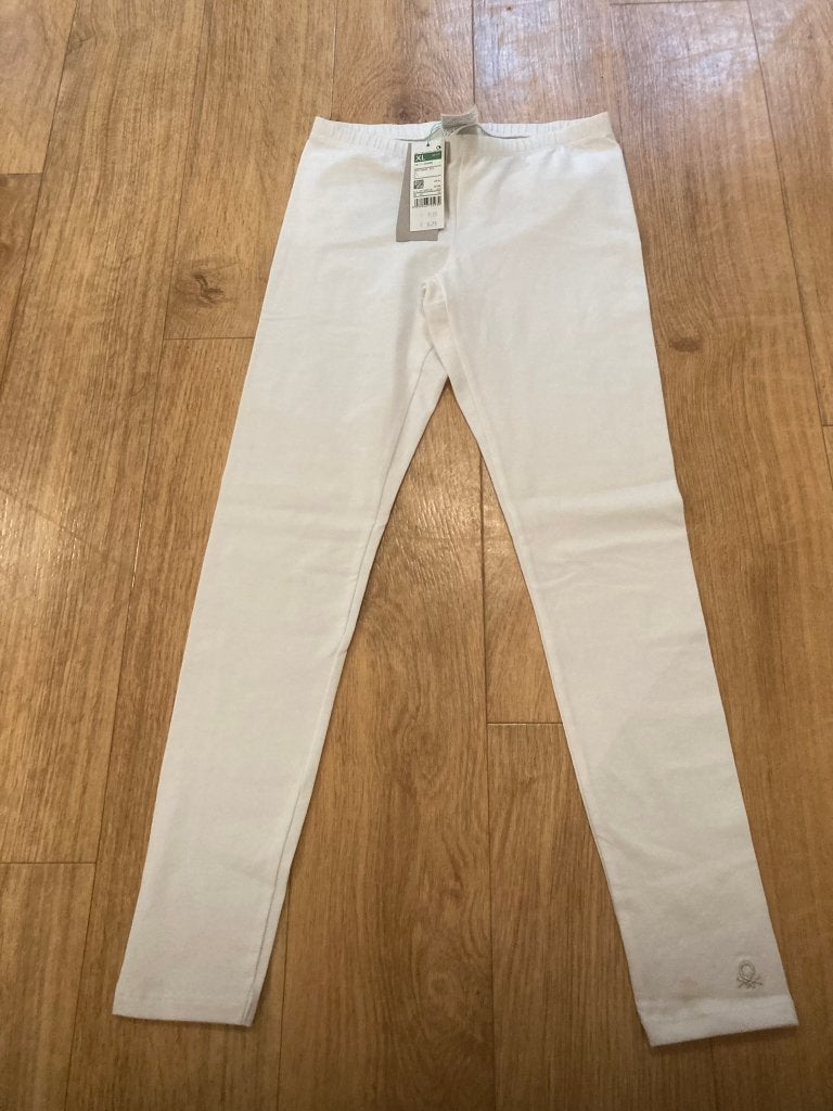 Benetton witte lange legging maat 152 10-11 jaar nieuw!, Kinderen en Baby's, Kinderkleding | Maat 152, Broek, Meisje, Nieuw, Ophalen of Verzenden