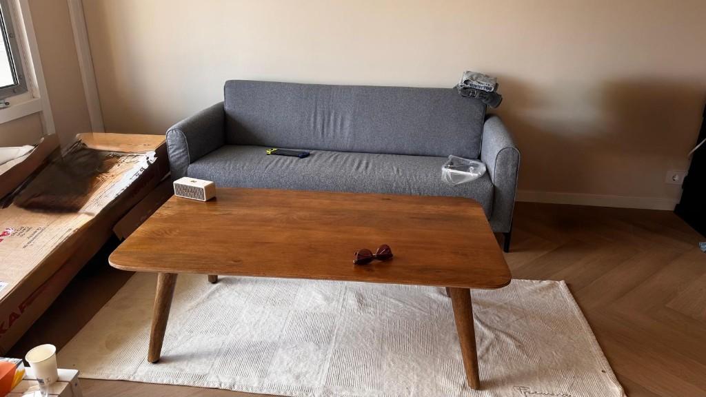 Salontafel, Huis en Inrichting, Tafels | Salontafels, Ophalen, 100 tot 150 cm, Eikenhout, 50 tot 100 cm