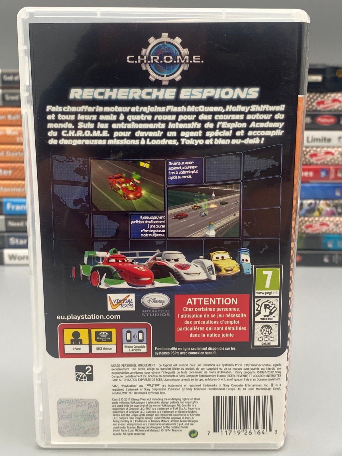 Disney Pixar Cars 2 - PSP PlayStation Portable Game - Sony, Gekoppelde computers, Racen en Vliegen, Ophalen of Verzenden, Www.sony.com
