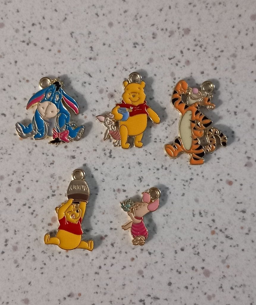 Winnie the pooh metalen bedels, Ophalen of Verzenden, Nieuw, Bedel
