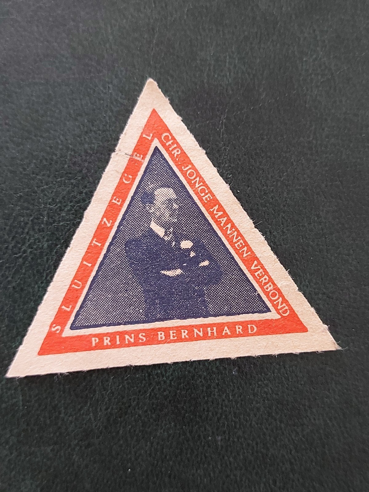Sluitzegel Chr. Jonge Mannen Verbond Prins Bernhard, Verzenden, Gebruikt, Kaart, Foto of Prent