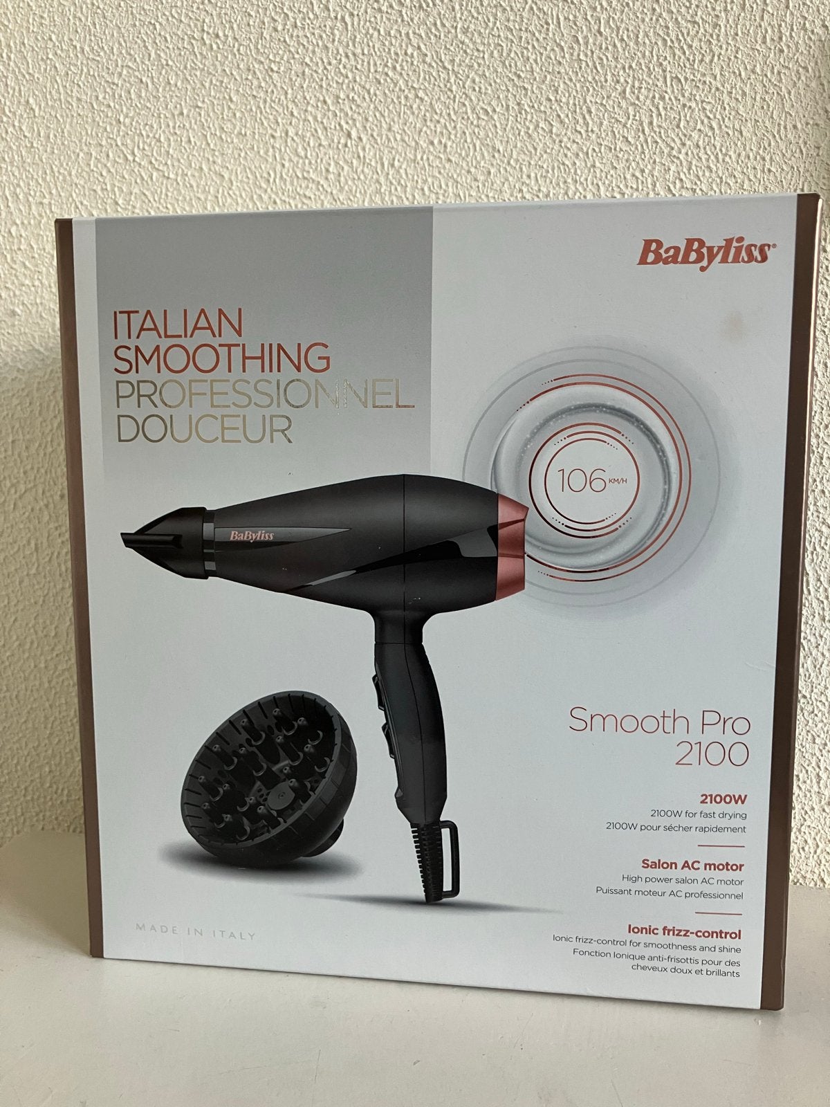 Babyliss haarföhn Smooth  Pro 2100, Ophalen of Verzenden, Zo goed als nieuw, Föhn of Haardroger