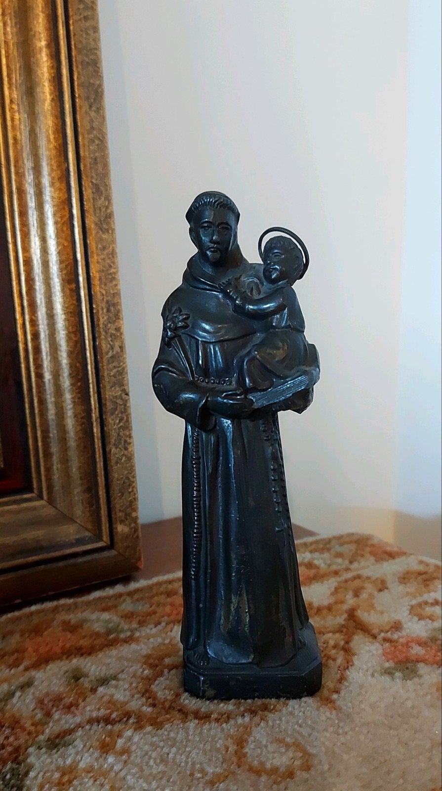 Prachtig Antiek beeld van de Heilige Antonius, Ophalen of Verzenden