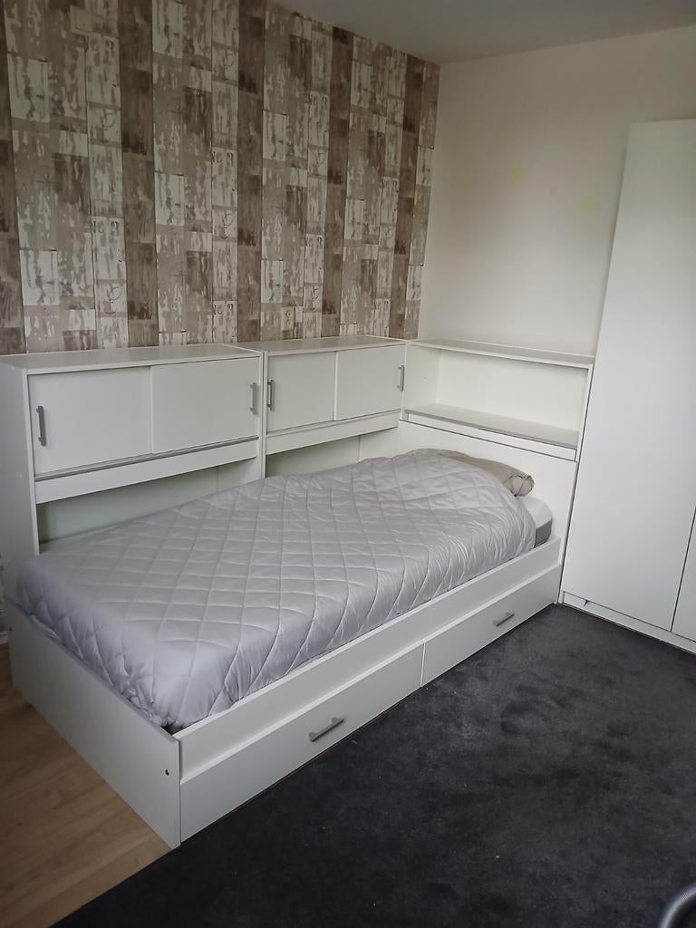 Complete kinder/tienerslaapkamer te koop, Ophalen, Gebruikt, 90 cm, Eenpersoons