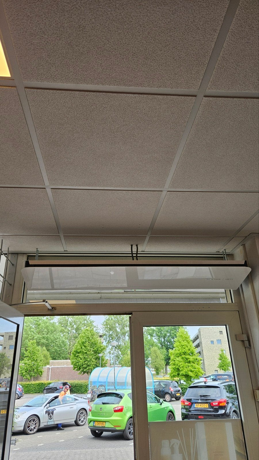 Blower / warmtegordijn voor bijvoorbeeld winkel, Doe-het-zelf en Verbouw, Rolluiken, Minder dan 100 cm, Wit, Ophalen of Verzenden