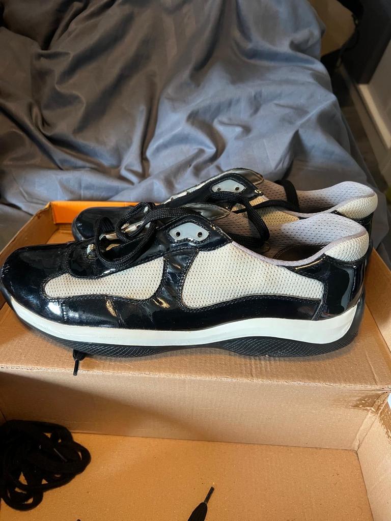 Prada cups maat 44 schoenen, Ophalen of Verzenden, Gedragen, Zwart, Sneakers of Gympen