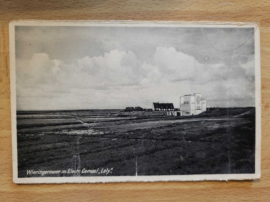 ansicht WIERINGERMEER Gemaal Lely, Verzamelen, Ophalen of Verzenden, Voor 1920, Noord-Holland