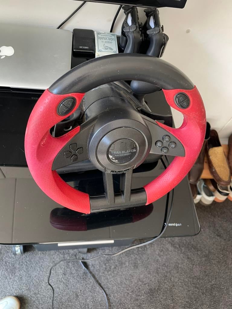 Speedlink trailblazer inclusief pedalen, Verzenden, Zo goed als nieuw, Stuur of Pedalen, PlayStation 4