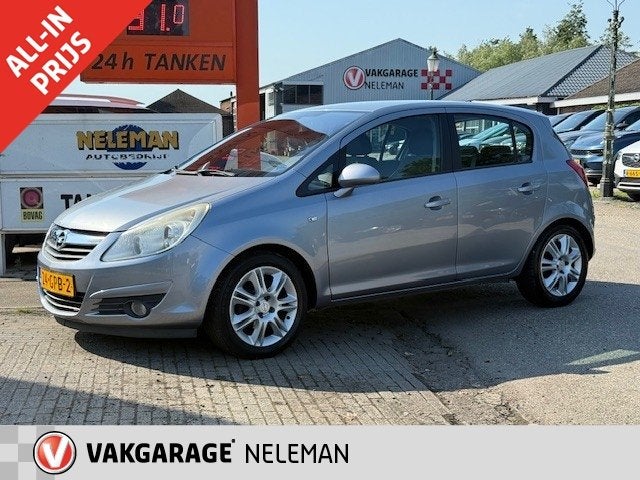 OPEL Corsa 1.4 5-Deurs Cosmo lichtmetaal rijklaarprijs bovag, Voorwielaandrijving, 12 maanden, Gebruikt, Zwart