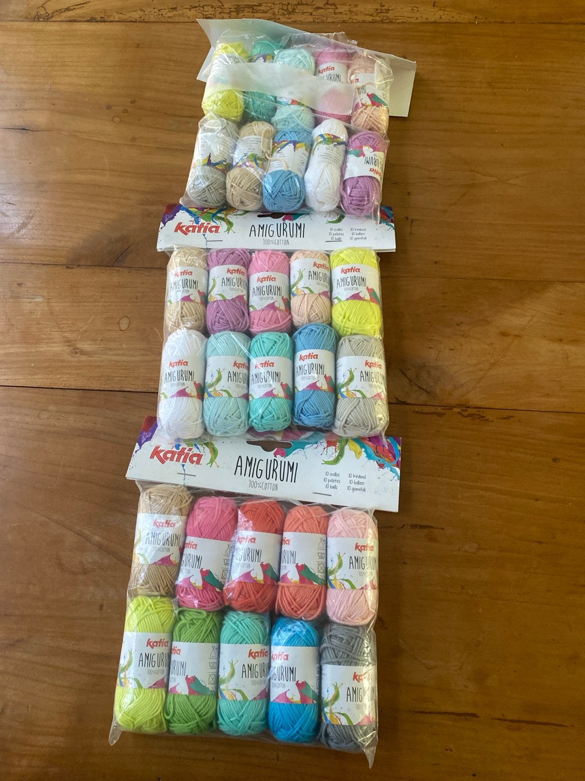 Katia Amigurumi 100% Katoen Garenpakketten - Diverse Kleuren, Ophalen of Verzenden, Zo goed als nieuw, Breien of Haken, Wol of Garen