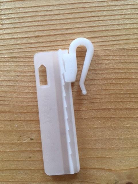 Verstelbare Gordijnhaken, Minder dan 50 cm, Wit, Nieuw, Ophalen of Verzenden