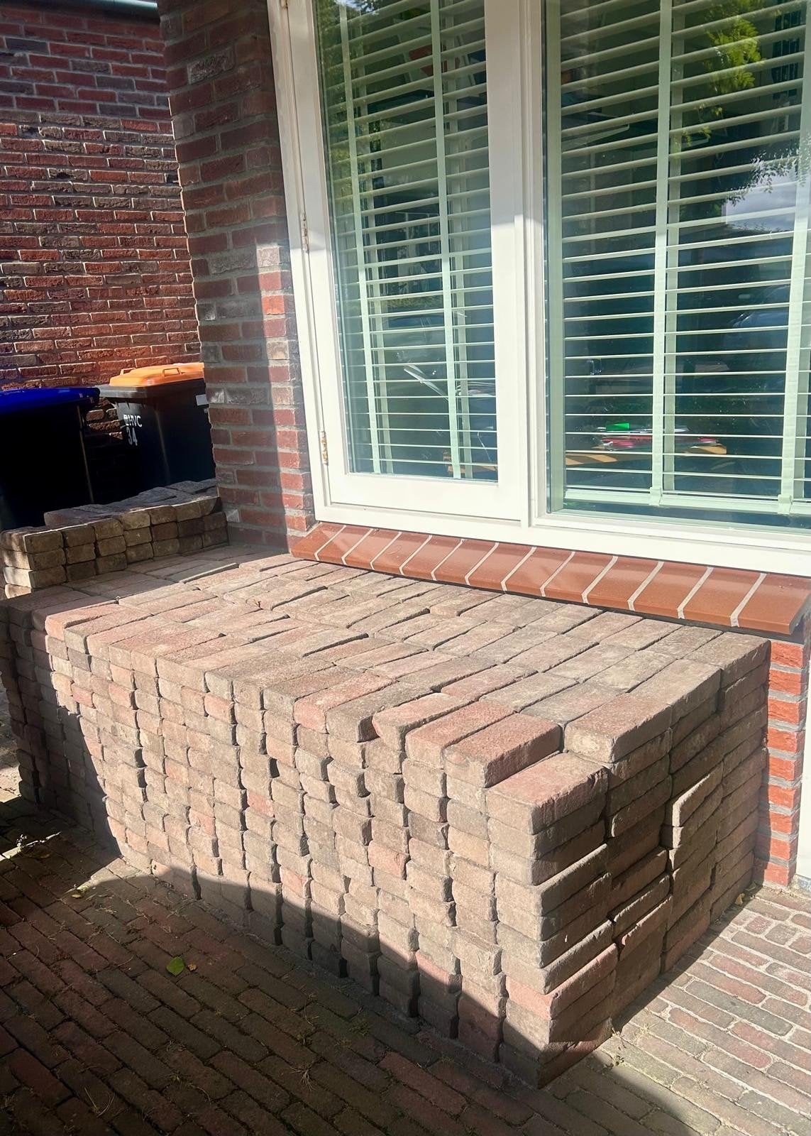 Gebakken klinkers, Tuin en Terras, Ophalen, Gebruikt, Klinkers, Gestraald