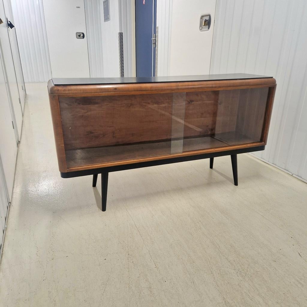 Uniek Mid-Century Modern Dressoir – Jaren '50 –, Huis en Inrichting, Kasten | Dressoirs, Gebruikt, Ntp, Glas, Ntp