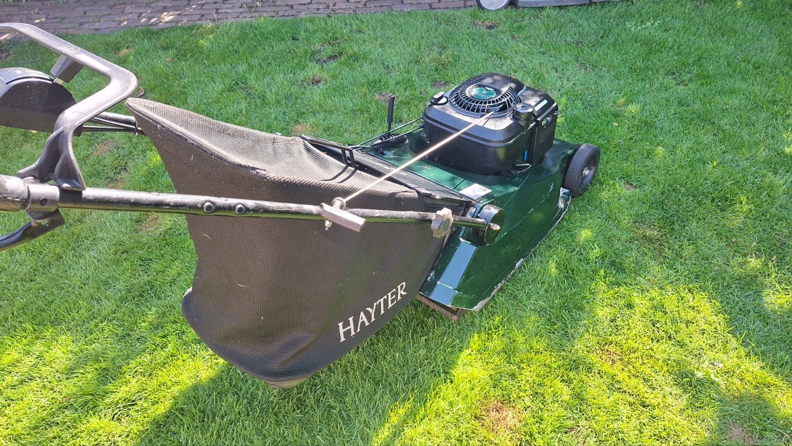Hayter harrier 56cm  benzine walsmaaier ( zie omschrijving), Ophalen, Cirkelmaaier, Benzine-grasmaaier, 50 cm of meer