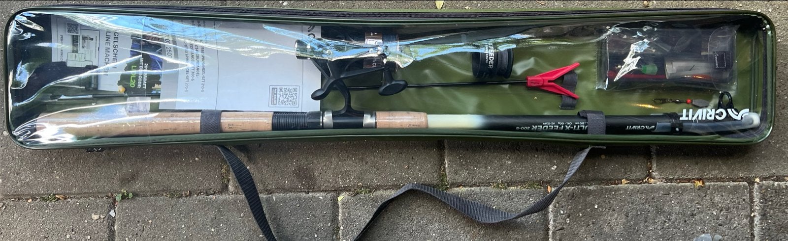 Crivit vishengel set - Compleet en ongebruikt, Watersport en Boten, Hengelsport | Algemeen, Ophalen, Nieuw, Complete hengel