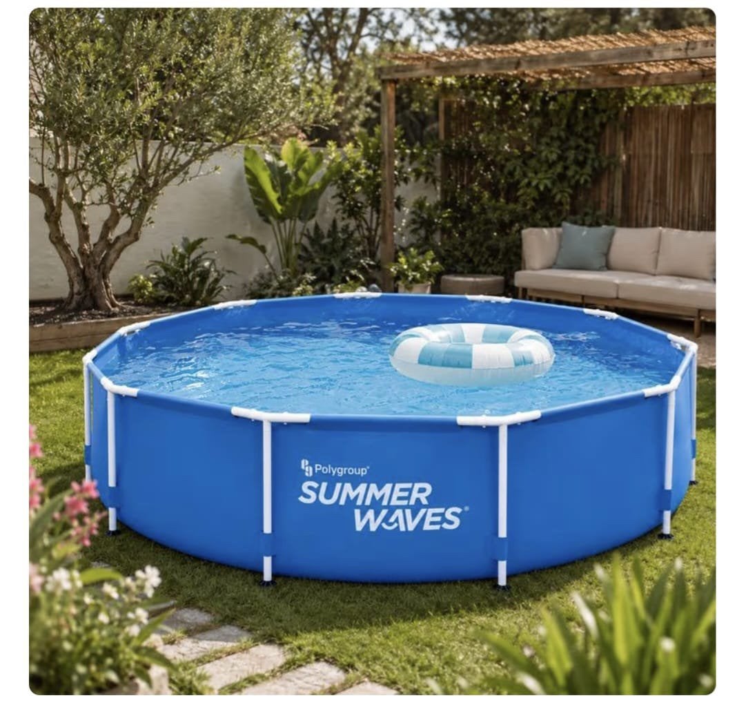 Zwembad met frame, doorsnede 366 cm, nieuw in doos, KOOPJE, Tuin en Terras, Ophalen, Minder dan 80 cm, Rond, Opzetzwembad