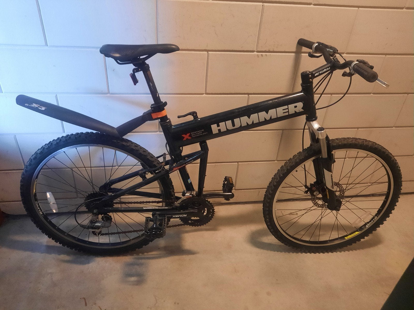 Hummer mountainbike (opvouwbaar) met 24 versnellingen, Gebruikt, Hardtail, Schijfrem, Ophalen