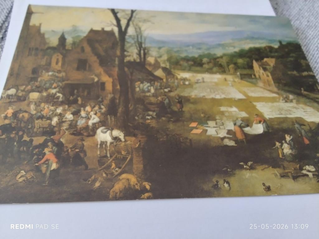 Ansichtkaart Jan Brueghel d. Ä. - Markt en Wasplaats, Ophalen of Verzenden, 1980 tot heden, Overige thema's