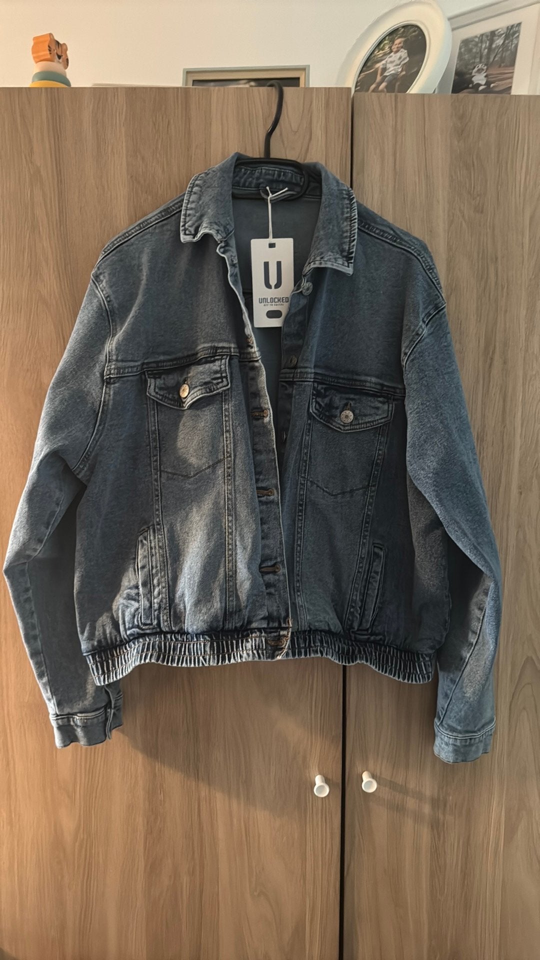 spijkerjas jas, Ophalen of Verzenden, Nieuw, Maat 38/40 (M), Blauw