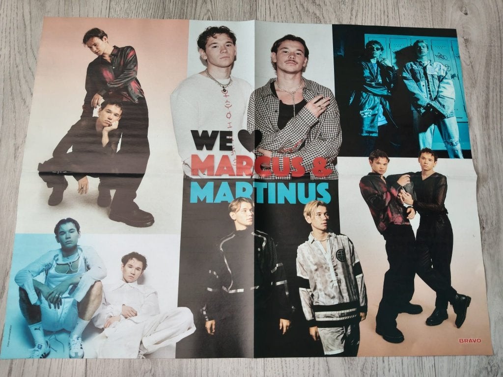Marcus & Martinus / Ariane Grande poster mega Bravo, Verzenden, Gebruikt, Poster, Artwork of Schilderij